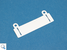 plastic fastener with 2 eyelets
